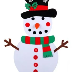 Filc díszíthető hóember falra