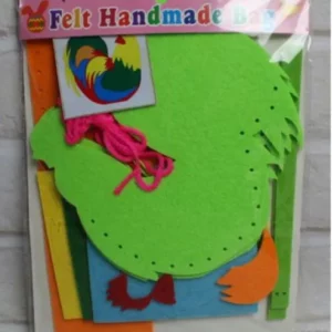 Filc kakasos kézműves kosár - DIY