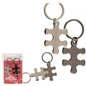 Esemény 160 Together forever - puzzle páros acél kulcstartó