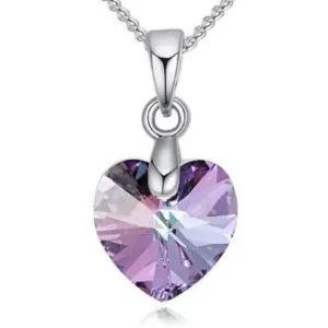 Kis szív alakú Swarovski kristály nyaklánc