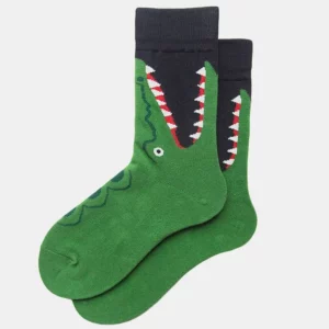 Krokodil mintás színes zokni