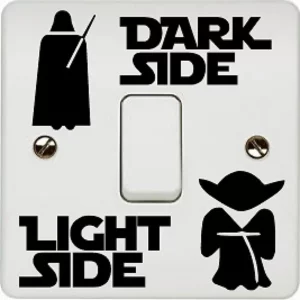 Dark side - light side kapcsoló matrica
