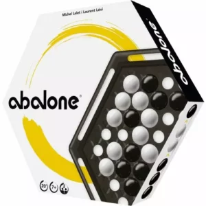 Ajándék gyerekeknek 64 Abalone stratégiai társasjáték hatszögletű táblával és fekete-fehér golyókkal