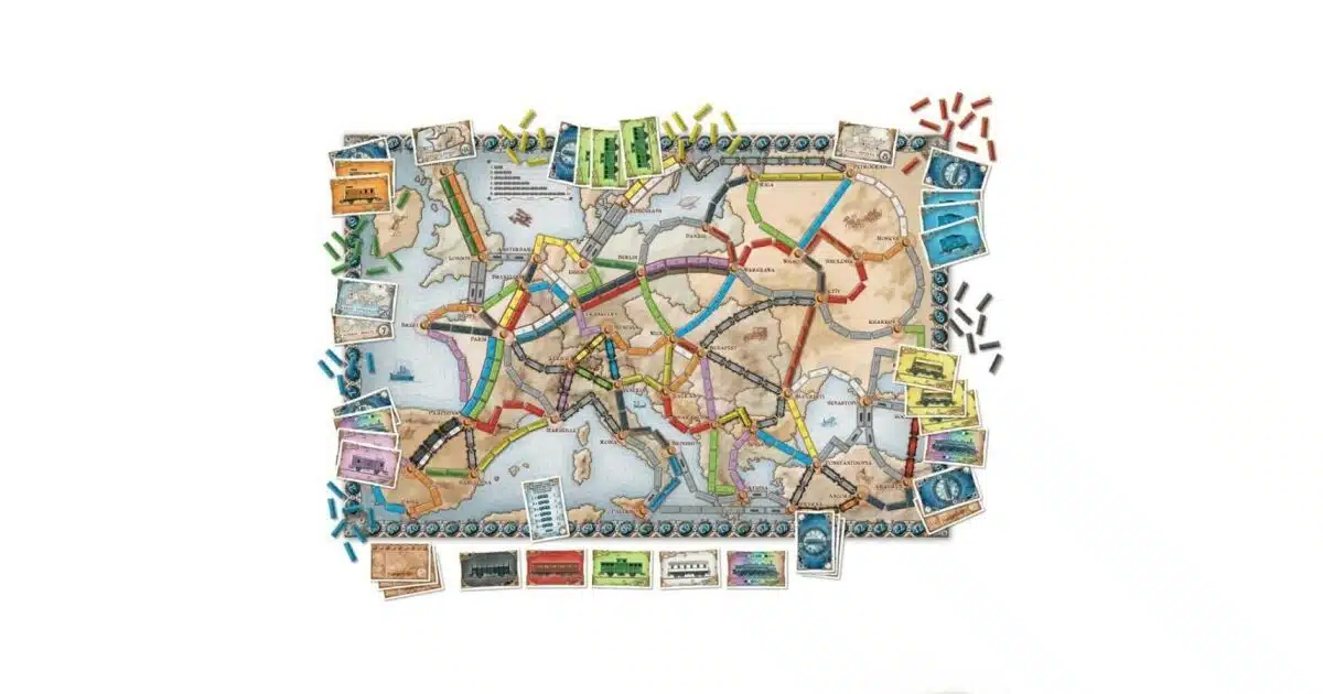 Ticket to Ride Európa - Stratégiai társasjáték 1 Ticket to Ride Európa - Stratégiai társasjáték